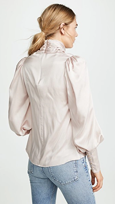 Shop Zimmermann Cowl Blouse In Petal