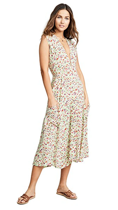Shop Faithfull The Brand Blohm Midi Dress In Bastille Floral Print