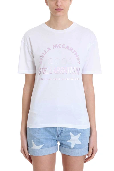 Shop Stella Mccartney Stellabration White Cotton T-shirt