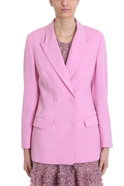 Shop Stella Mccartney Double-breasted Blazer In Rose-pink