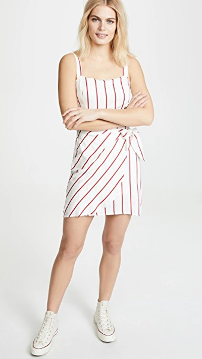 Shop Joa Red Stripe Dress