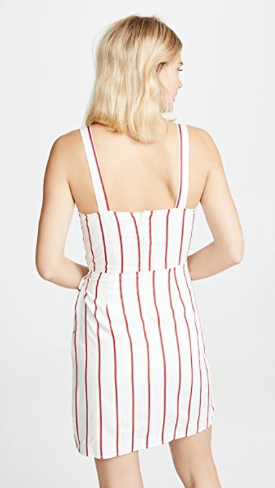 Shop Joa Red Stripe Dress
