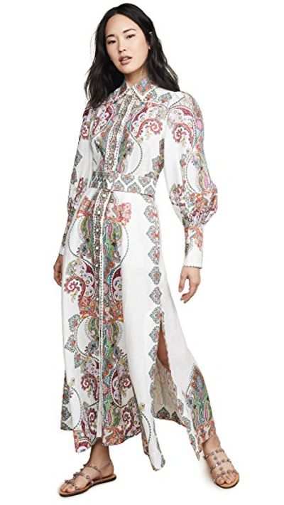 Shop Zimmermann Ninety Six Filigree Dress In Lennon Paisley