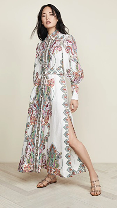 Shop Zimmermann Ninety Six Filigree Dress In Lennon Paisley