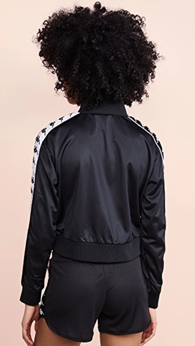 Shop Kappa Banda Asber Bomber Jacket In Black/white