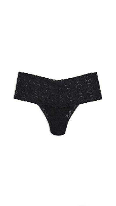 Hanky Panky Plus Size Signature Lace Retro V-kini In Black