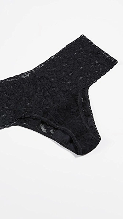 Hanky Panky Plus Size Signature Lace Retro V-kini In Black