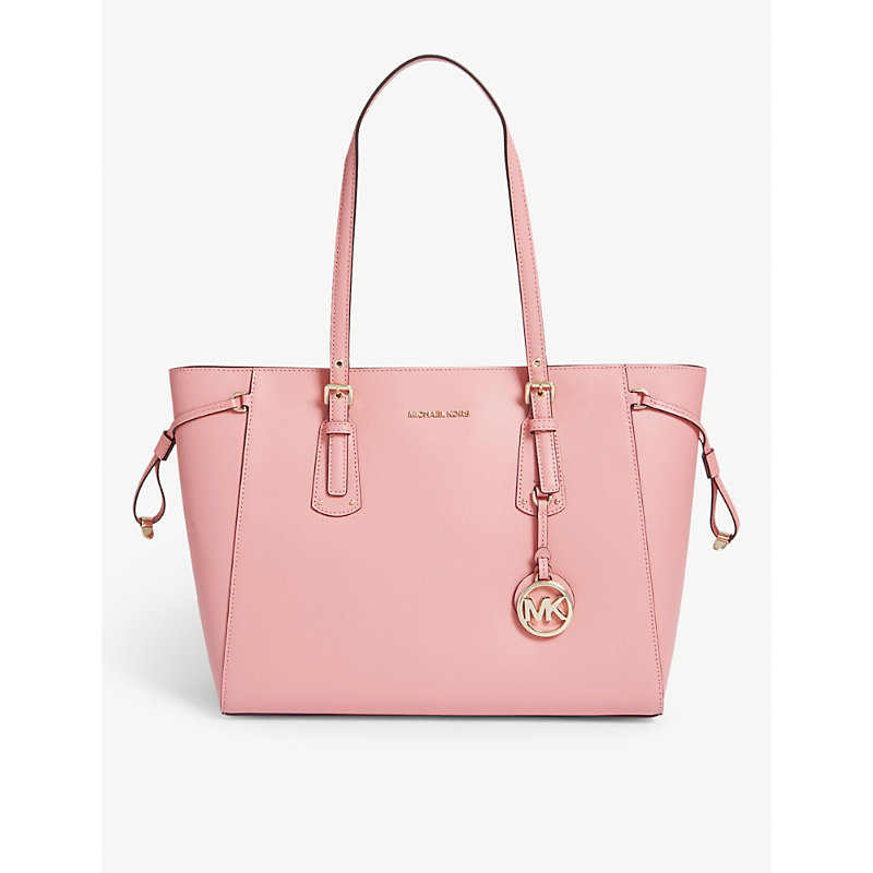 Michael Michael Kors Voyager Leather Tote In Carnation | ModeSens
