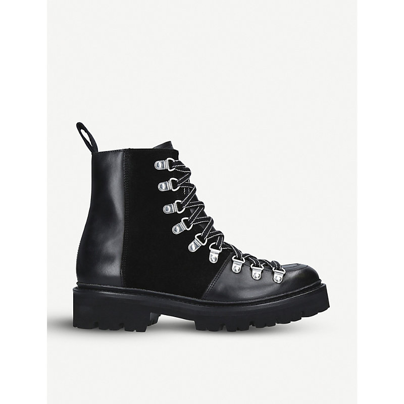 grenson nanette hiker boot with black shearling