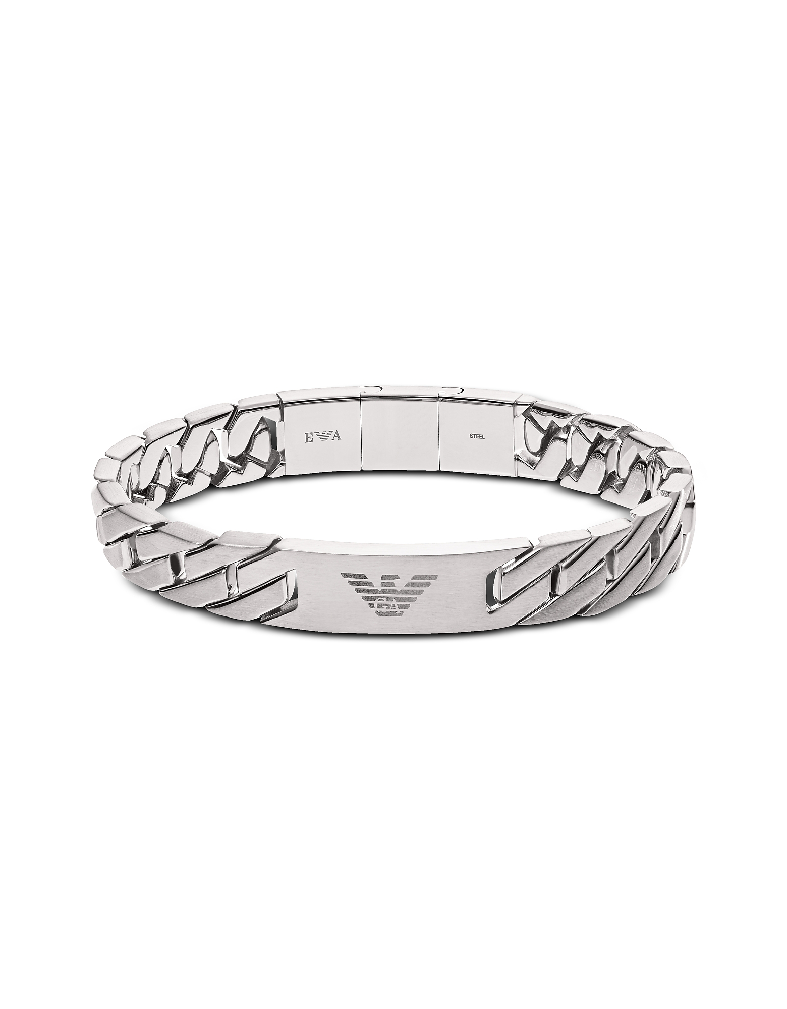 mens silver bracelets armani