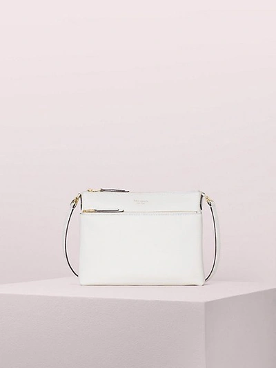 Shop Kate Spade Polly Medium Crossbody In Parchment