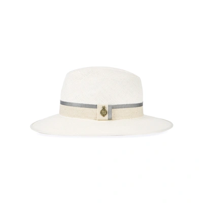 Shop Christys' London Classic Downbrim Straw Panama Hat In White
