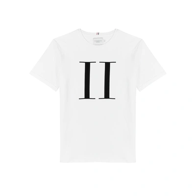 Shop Les Deux Encore Logo Cotton T-shirt In White