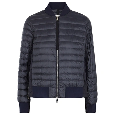 Shop Moncler Rome Navy Shell Jacket In Blue