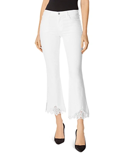 Shop J Brand Selena Mid Rise Crop Boot Jeans In Avalon