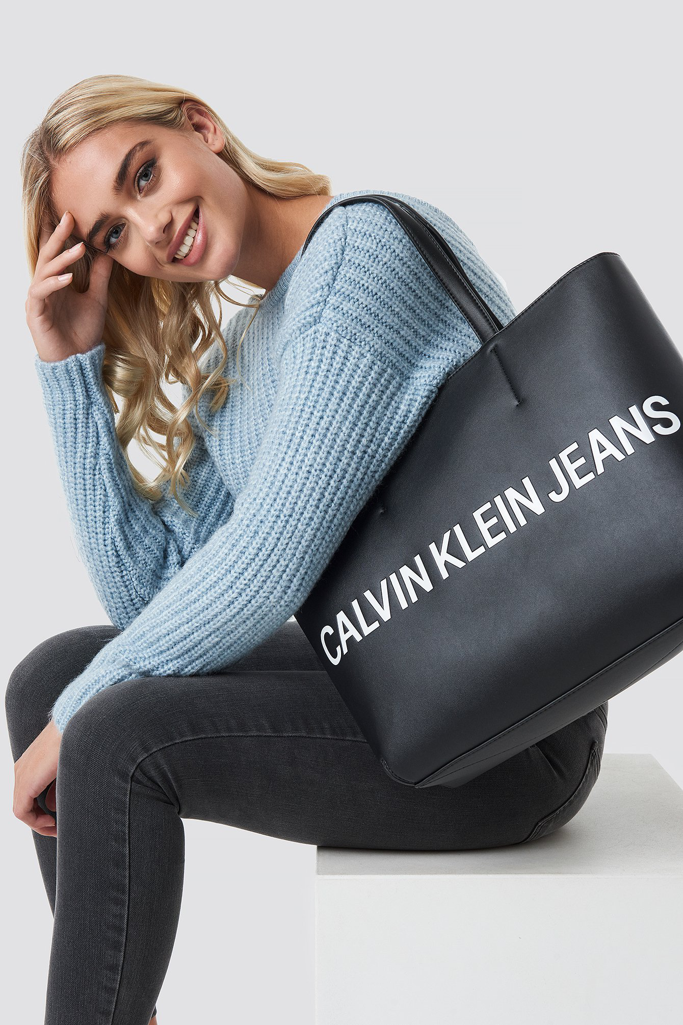 calvin klein jeans tote bag