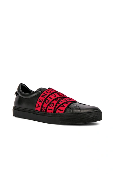 Shop Givenchy Logo Webbing Street Sneaker In Black & Red