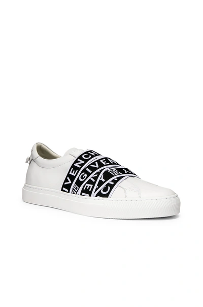Shop Givenchy Logo Webbing Street Sneaker In White & Black