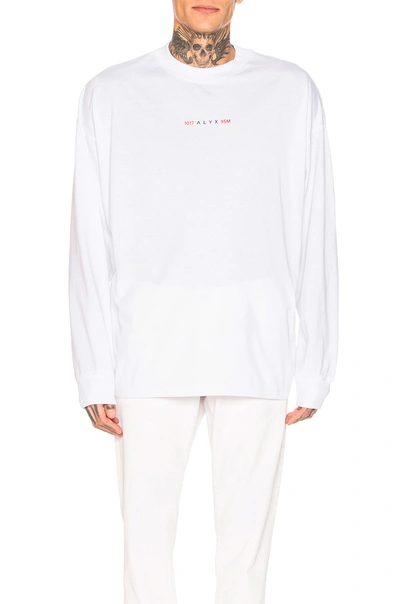 Shop Alyx 1017  9sm Long Sleeve Tee In White