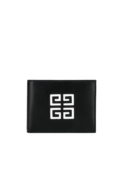 Shop Givenchy 4g Billfold Wallet In Black & White