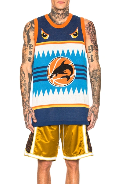 Shop Just Don Basketball Tank Jersey In Blue
