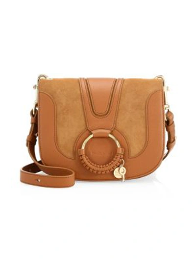 Shop See By Chloé Women's Small Hana Leather Crossbody Bag In Caramello