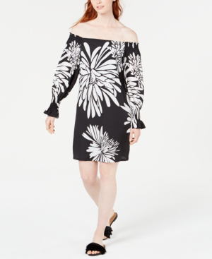 trina turk black and white dress