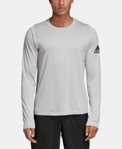 Shop Adidas Originals Adidas Men's Freelift Climalite Long-sleeve T-shirt In Mgh