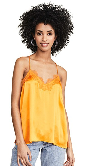 Shop Cami Nyc The Racer Charmeuse Cami In Creamsicle