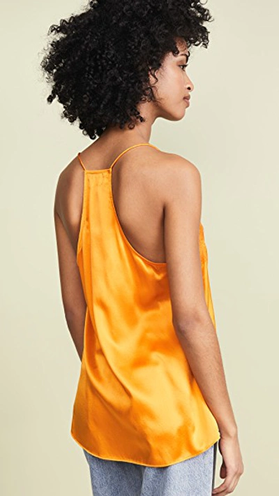 Shop Cami Nyc The Racer Charmeuse Cami In Creamsicle