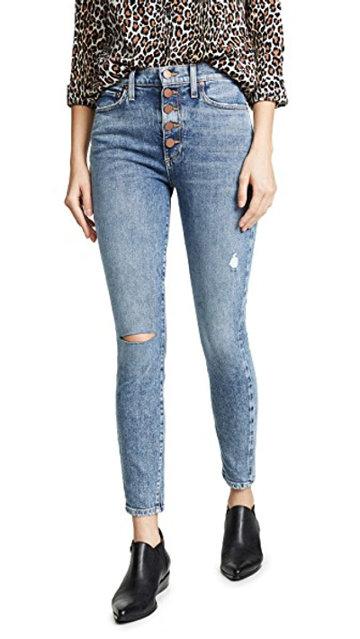 Good High Rise Exposed Button Jeans