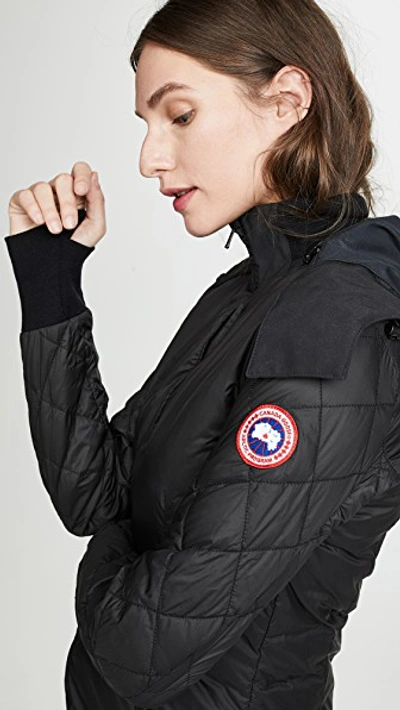 Shop Canada Goose Stellarton Coat In Black