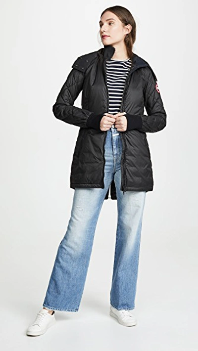 Shop Canada Goose Stellarton Coat In Black