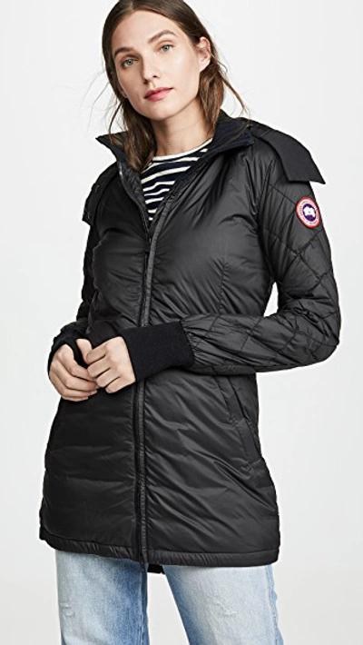 Shop Canada Goose Stellarton Coat In Black