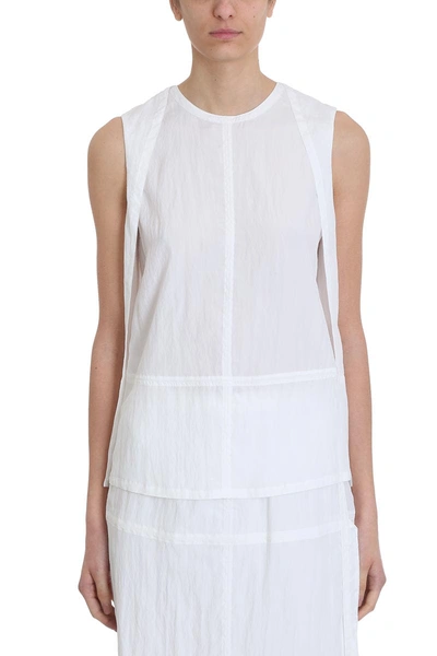 Shop Helmut Lang Parachute Top In White