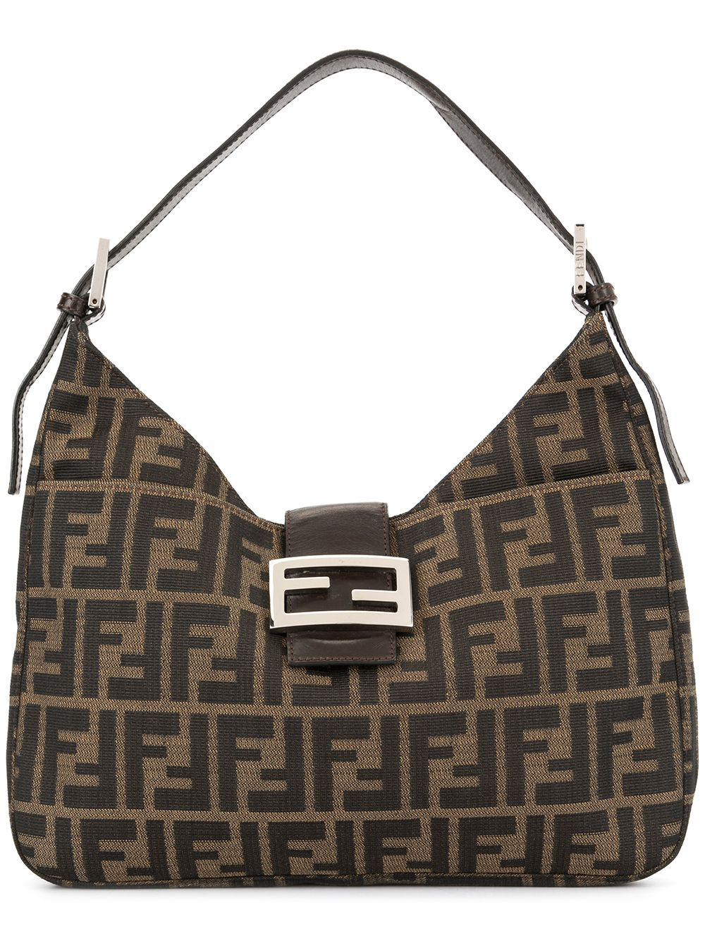 Fendi Vintage Zucca Pattern Shoulder Bag - 棕色 | ModeSens
