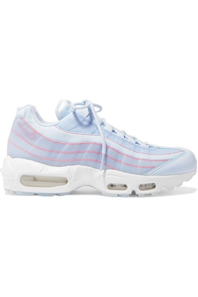 Shop Nike Air Max 95 Se Mesh, Leather And Pvc Sneakers In Blue