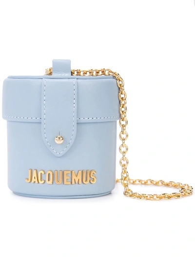 Jacquemus Le Vanity Leather Bag In Light Blue ModeSens