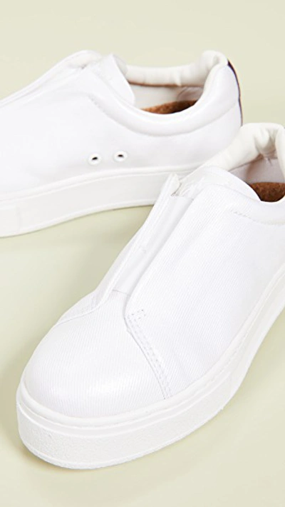 Shop Eytys Doja S-o Coated Sneakers In White