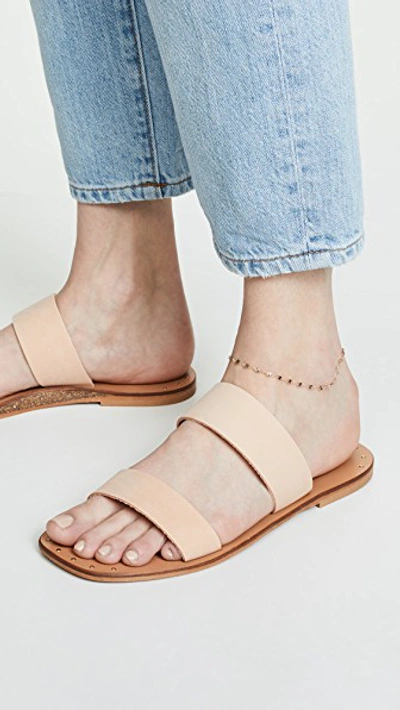 Shop Joie Bannerly Two Band Slides In Blush