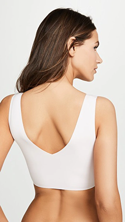 Shop Calvin Klein Underwear Lightly Lined V Neck Bralette Nymph's Thigh