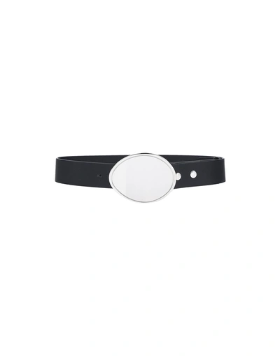 Shop Maison Margiela Belts In Black