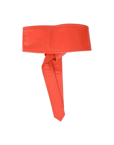 Shop Giorgio Armani High-waist Belt In Red