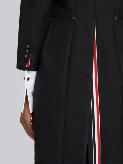 Shop Thom Browne Bugle Bead 4-bar Tailcoat In Black