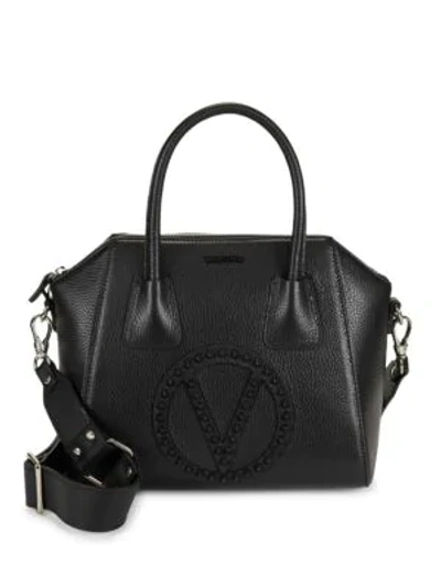 Shop Valentino By Mario Valentino Minimi Studded Leather Tote In Black