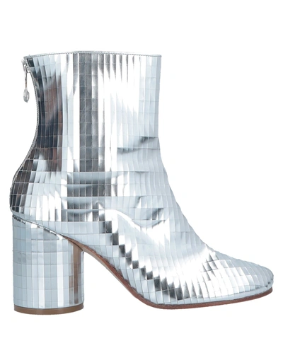 Shop Maison Margiela Ankle Boot In Silver