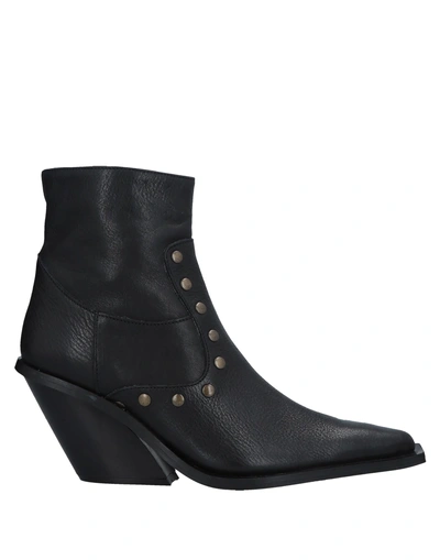 Shop Gia Couture Ankle Boots In Black