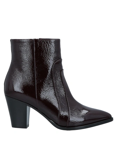 Shop Alberto Fermani Ankle Boot In Deep Purple