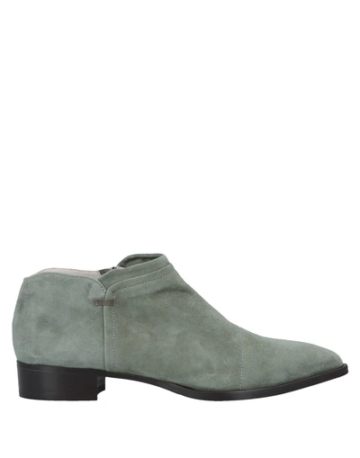 Shop Alberto Fermani Ankle Boot In Light Green