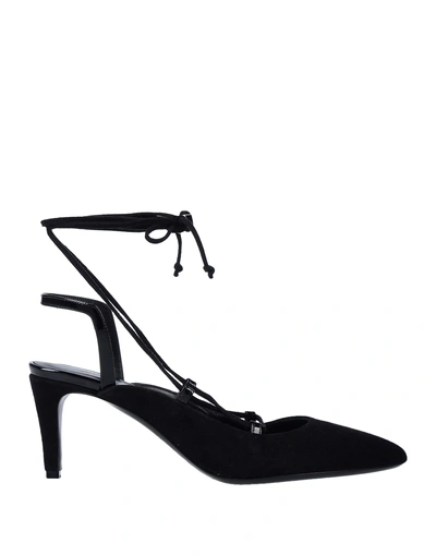 Shop Armani Collezioni Pump In Black